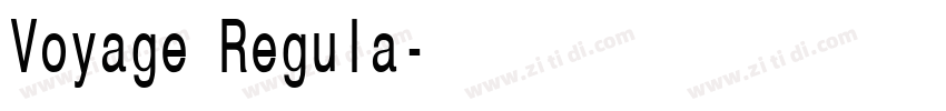 Voyage Regula字体转换